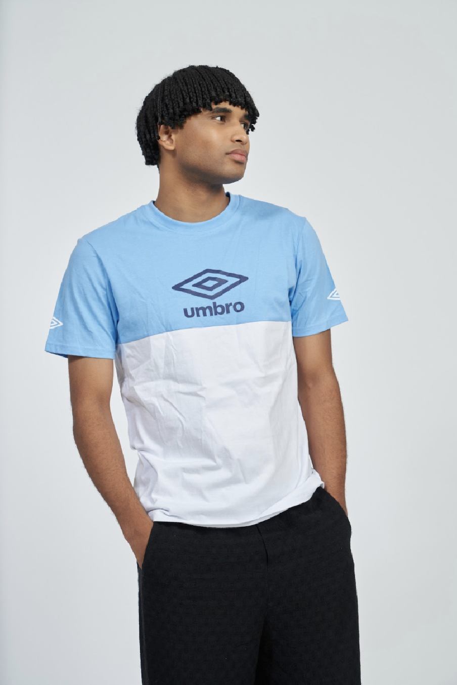 Camiseta Umbro Blue Céu de Alteração / Branco / Marinha