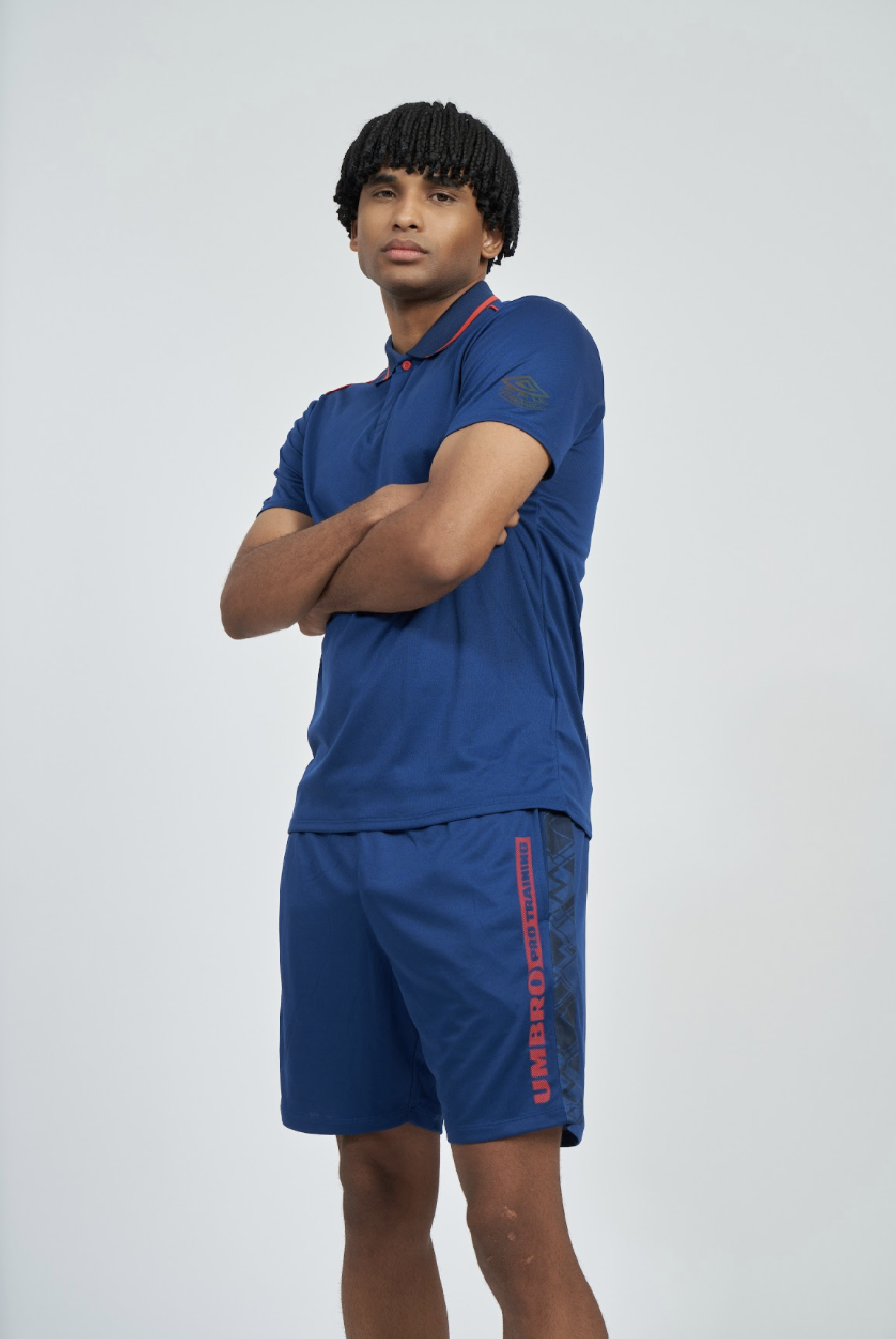 Polo Umbro Pro Training Active Estate Blue / Rococco Red