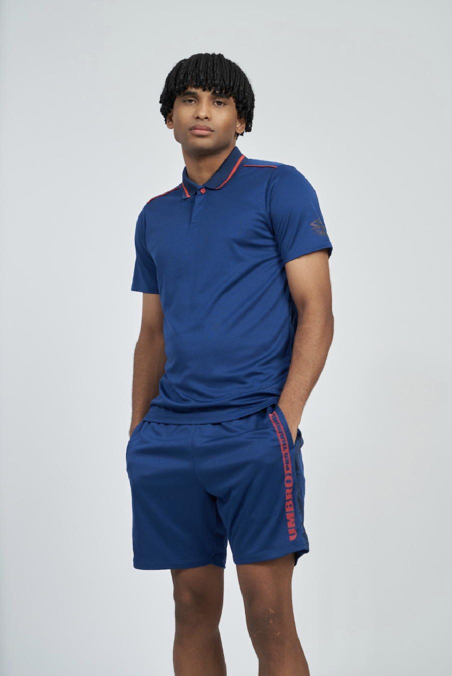 Polo Umbro Pro Training Active Estate Blue / Rococco Red