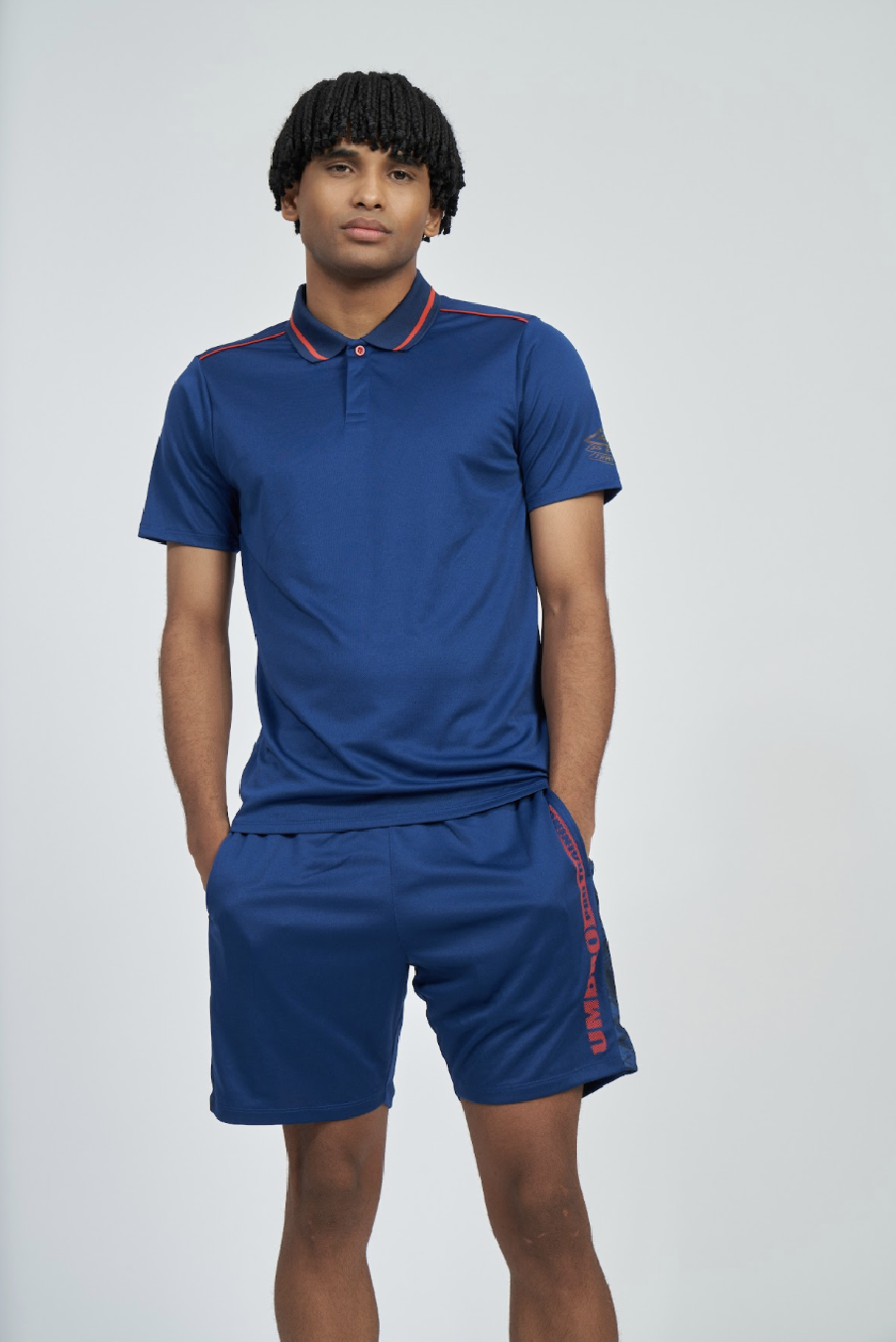 Short Umbro Pro Training Active Estate Blue / Rococco Red