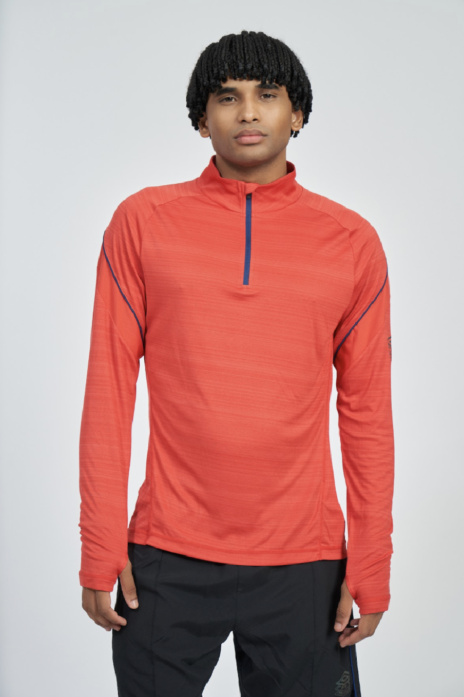 Sudadera Umbro Pro Training Half Zip Top Rococco Red Marl