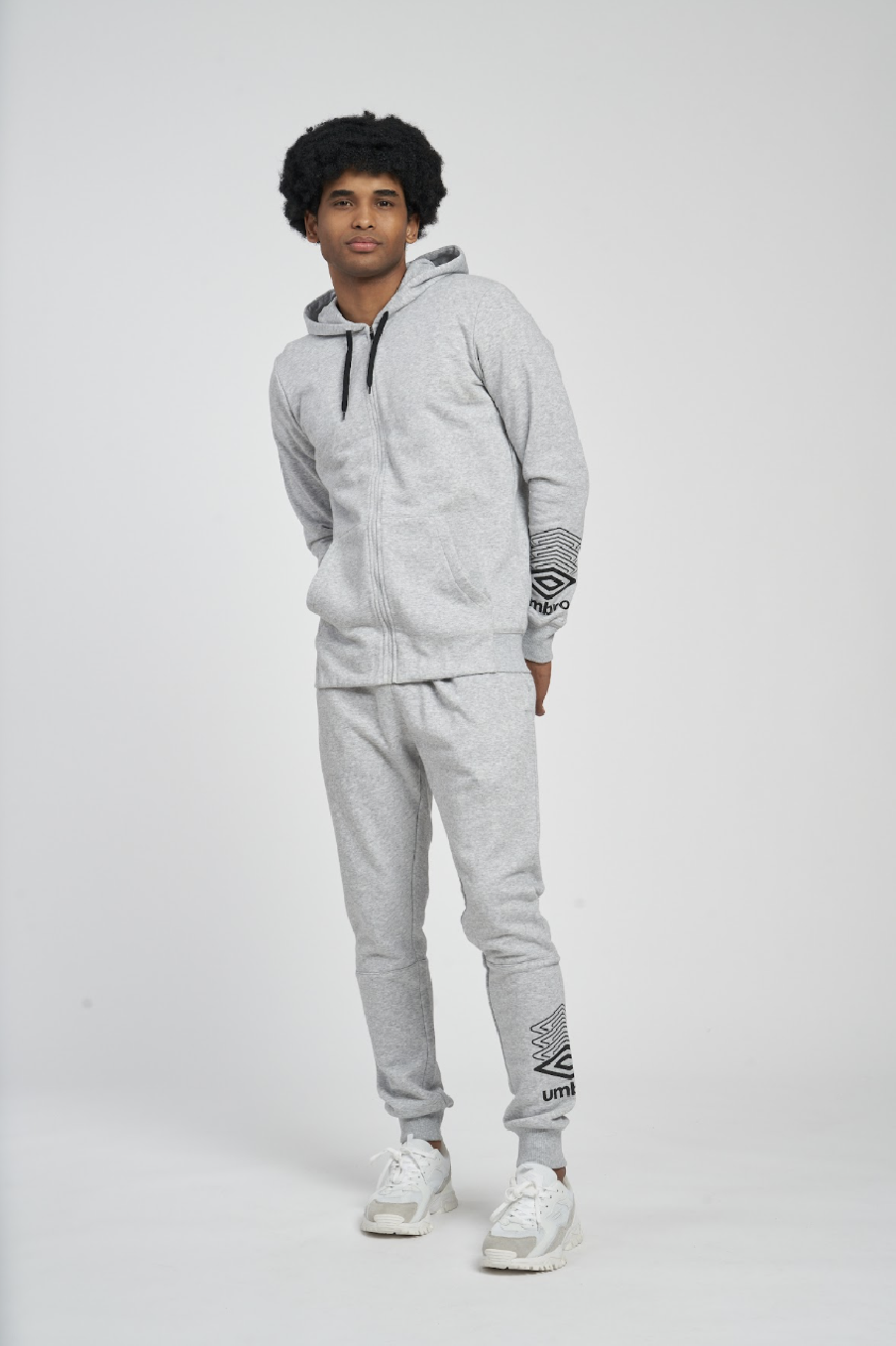 UMBRO FW TERRACE ZIP HOODIEGREY MARL JACKET