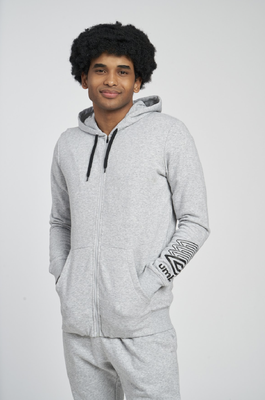 UMBRO FW TERRACE ZIP HOODIEGREY MARL JACKET