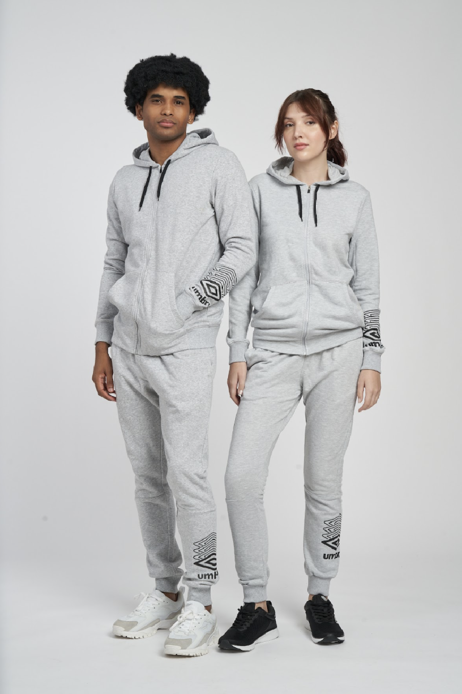 UMBRO FW TERRACE ZIP HOODIEGREY MARL JACKET
