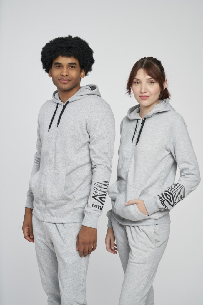 UMBRO FW TERRACE ZIP HOODIEGREY MARL...