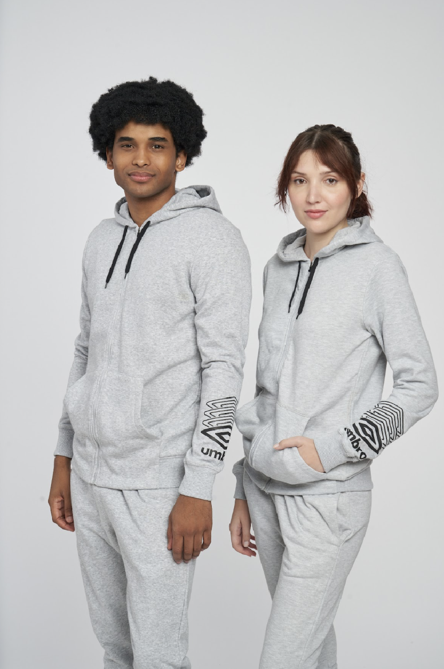 UMBRO FW TERRACE ZIP HOODIEGREY MARL JACKET