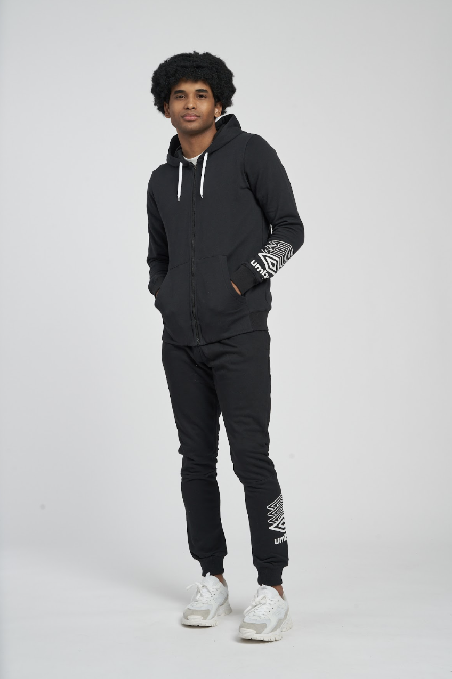 UMBRO FW TERRACE ZIP HOODIE BLACK JACKET