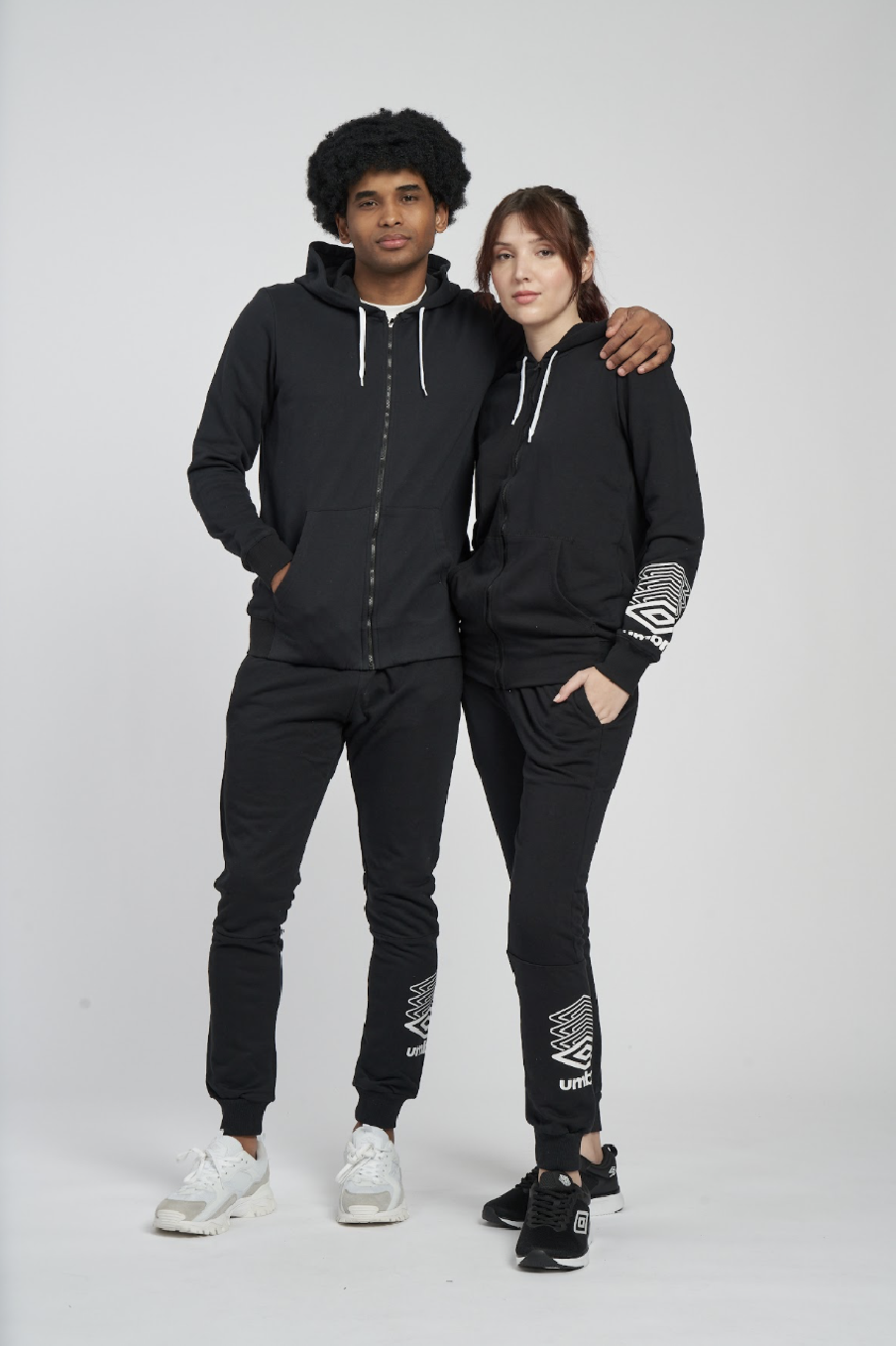 UMBRO FW TERRACE ZIP HOODIE BLACK JACKET
