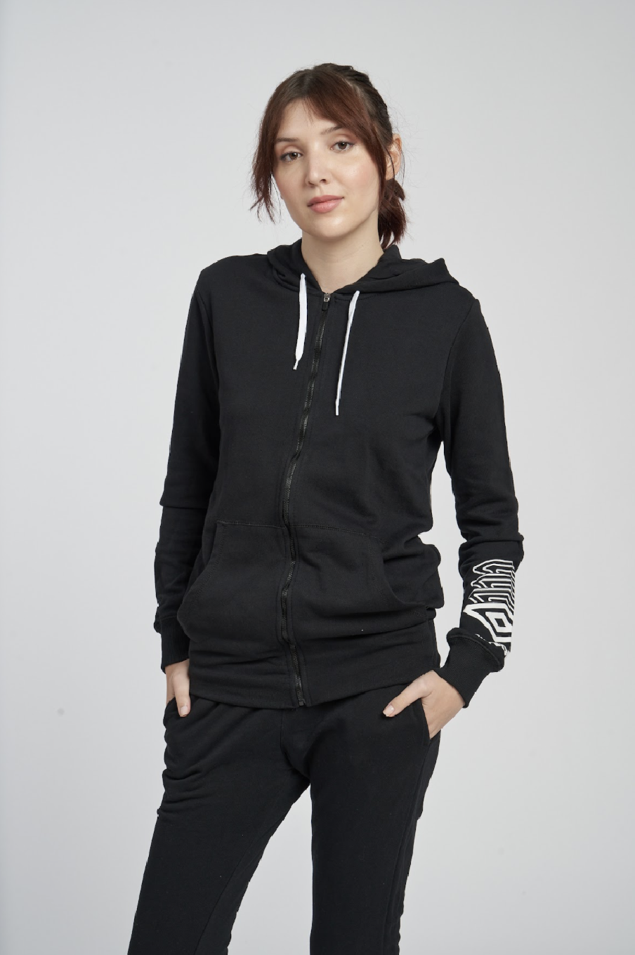 UMBRO FW TERRACE ZIP HOODIE BLACK JACKET
