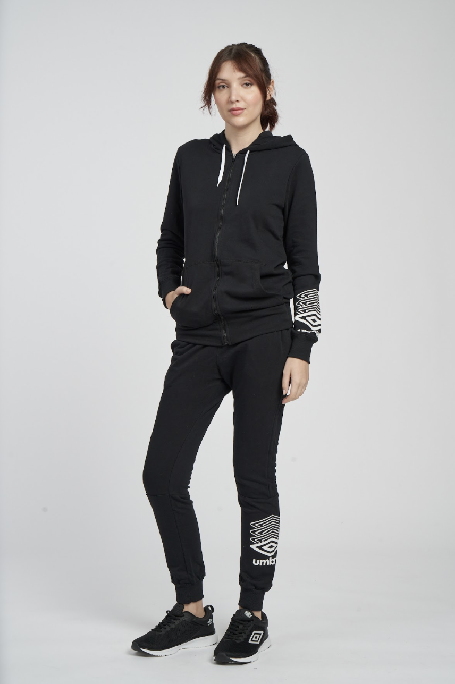 UMBRO FW TERRACE ZIP HOODIE BLACK JACKET