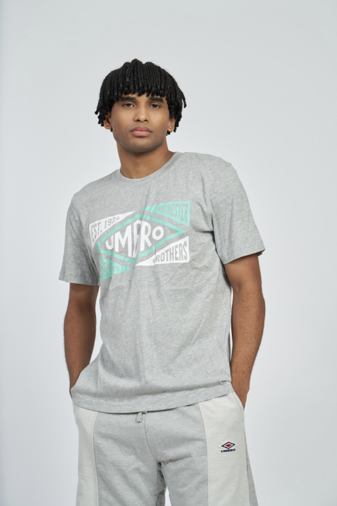 Camiseta Umbro Origins Tee Grey Marl