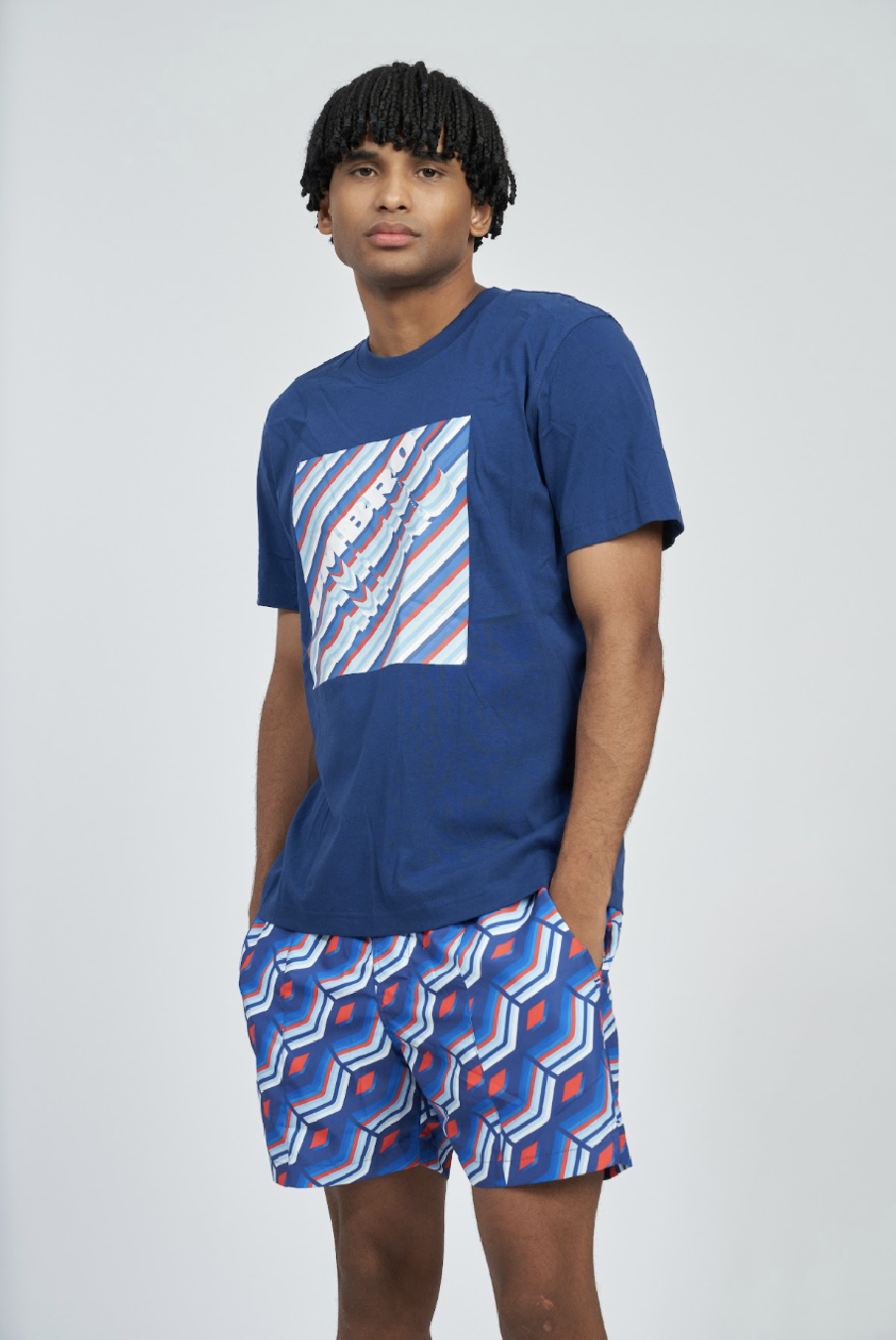 Camiseta Umbro Gradient Box Tee Estate Blue