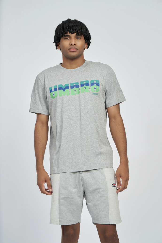 Camiseta Umbro Layered Logo Tee Grey...