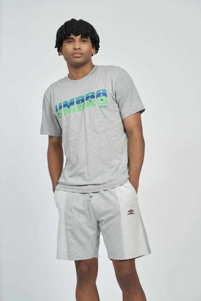 Camiseta Umbro Layered Logo Tee Grey...
