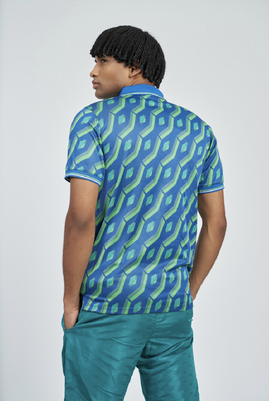Polo Umbro Jacquard Shirt Quetzal Green Multi