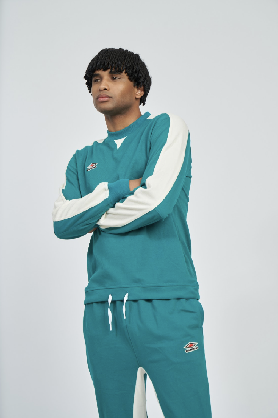 Sudadera Umbro Panelled Quetzal Green / Papyrus