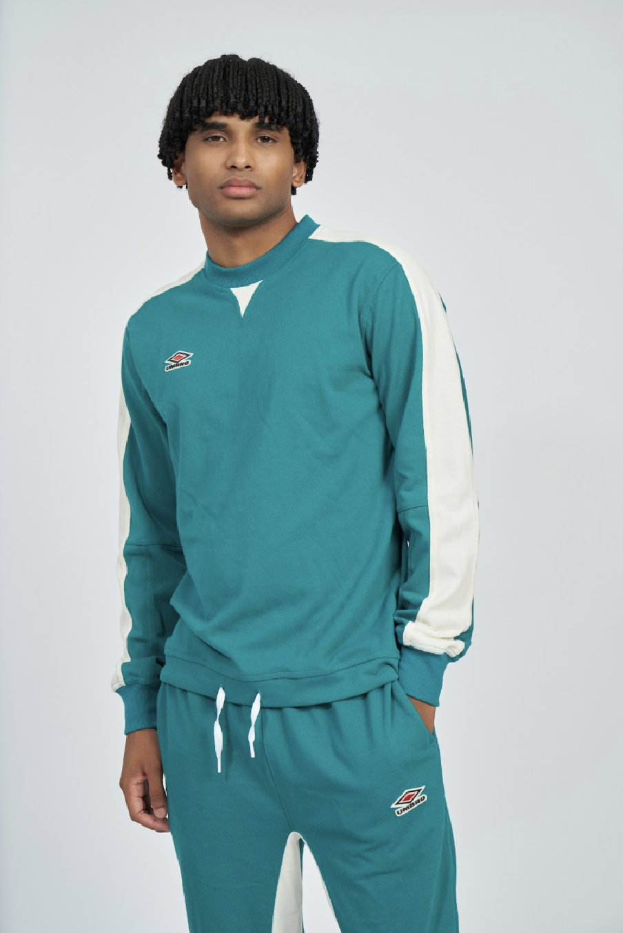 Sudadera Umbro Panelled Quetzal Green / Papyrus