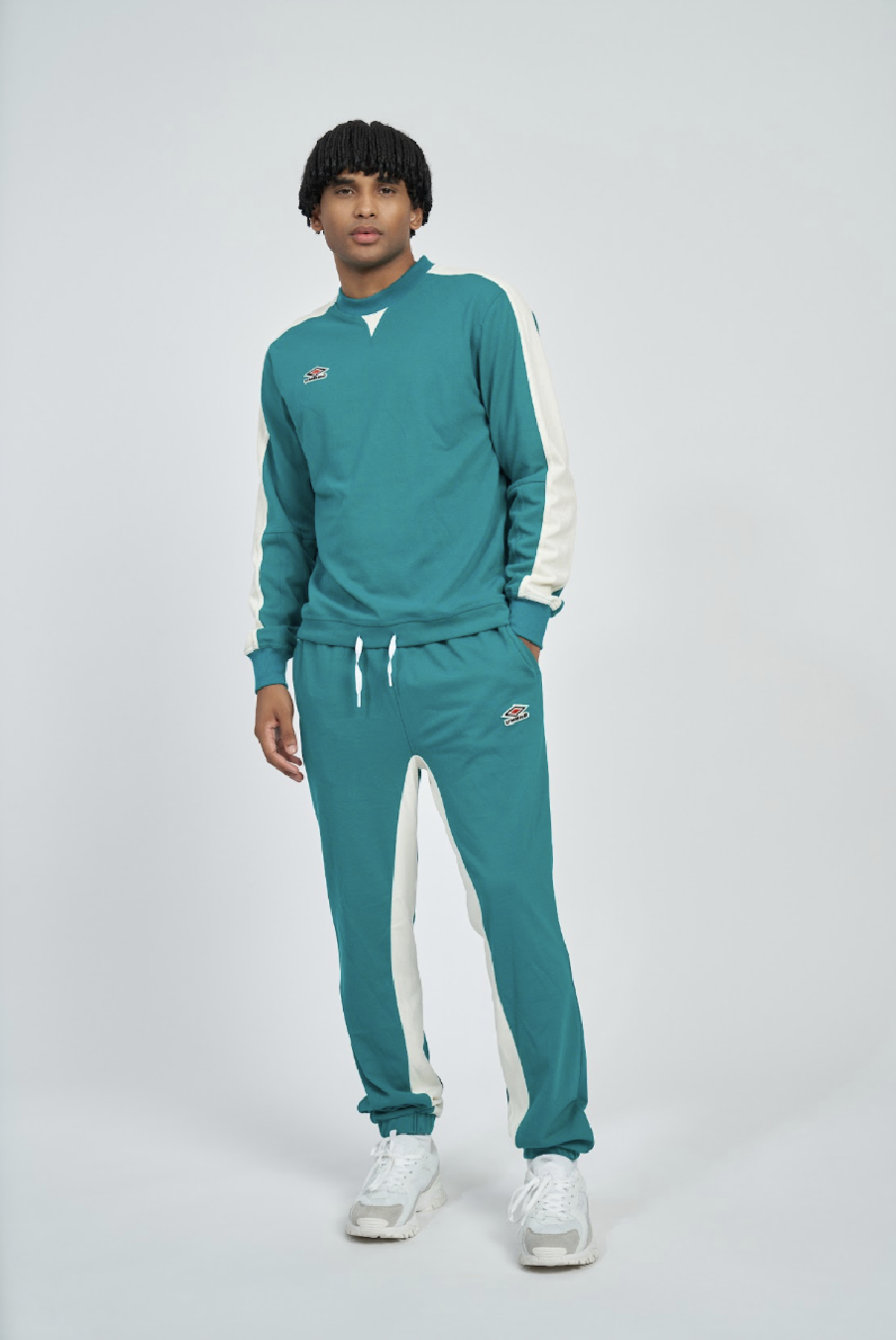 Sudadera Umbro Panelled Quetzal Green / Papyrus