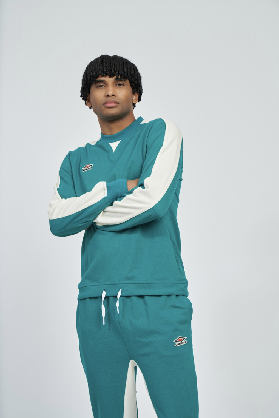 Sudadera Umbro Panelled Quetzal Green / Papyrus