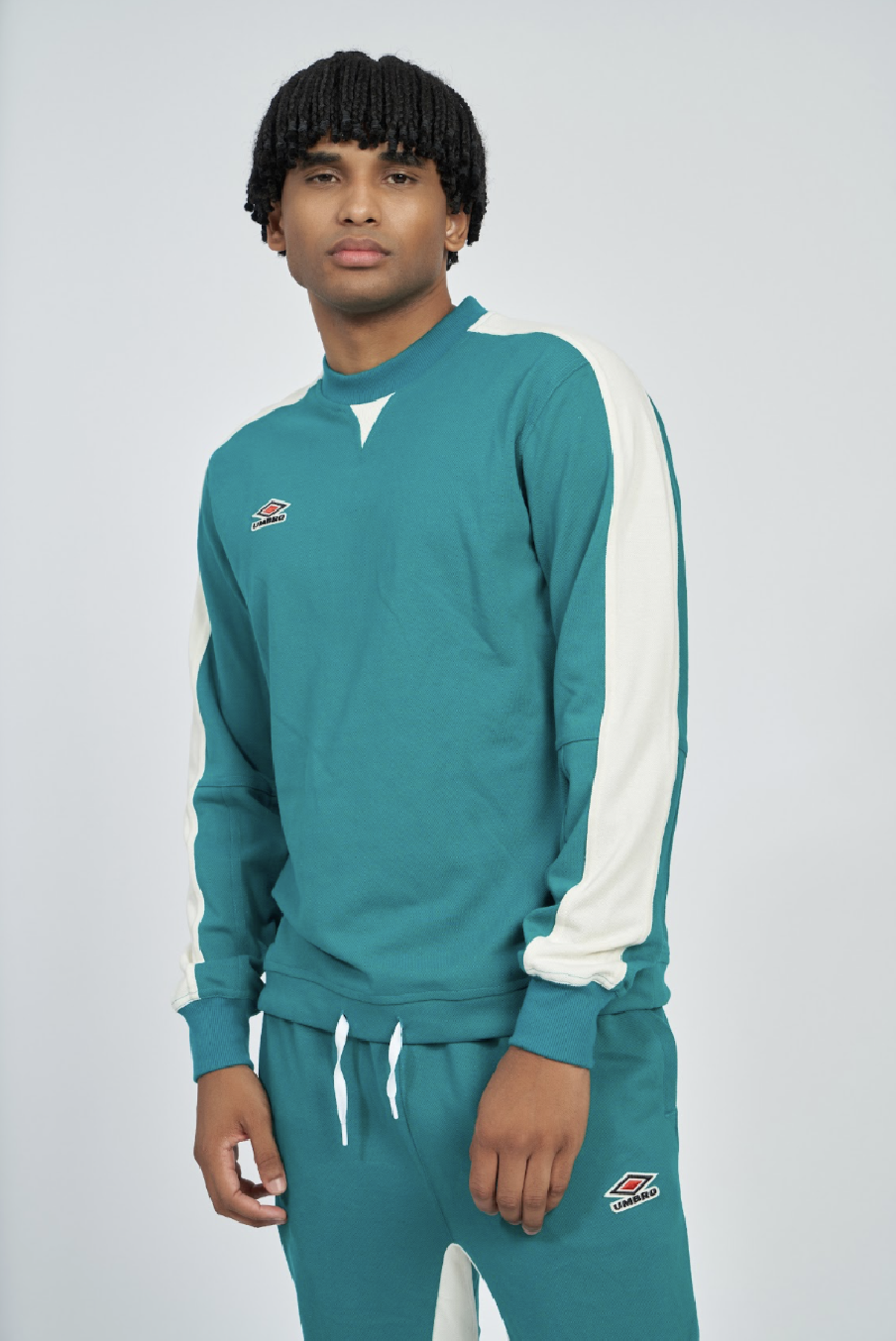 Sudadera Umbro Panelled Quetzal Green / Papyrus