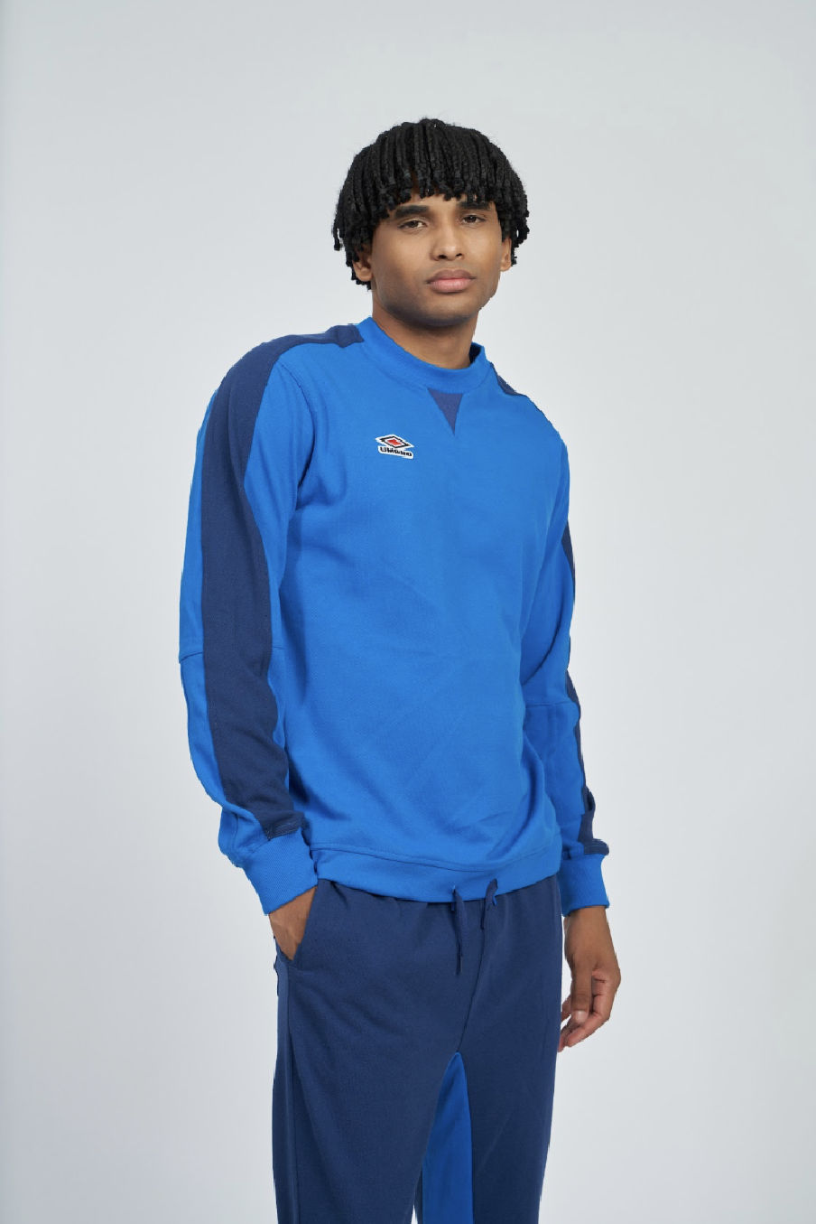 Sudadera Umbro Panelled Regal Blue / Estate Blue