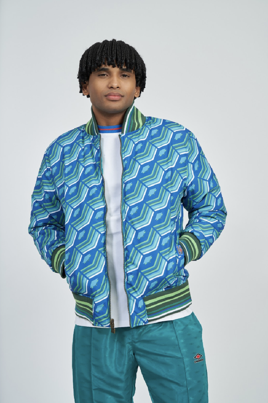 Chaqueta Umbro Reversible Ramsey Quetzal Green / Multi
