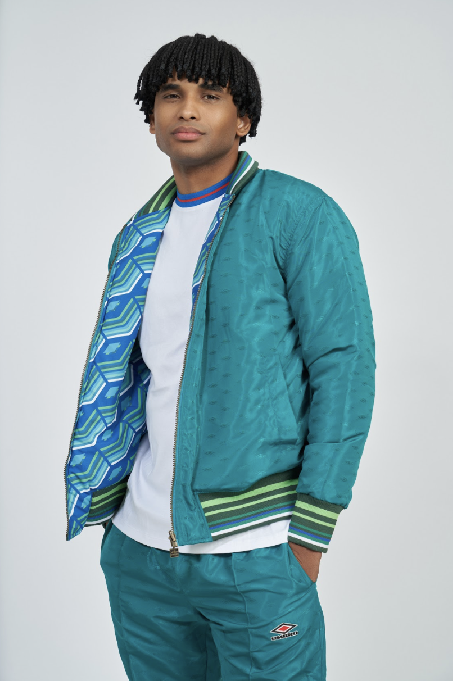 Chaqueta Umbro Reversible Ramsey Quetzal Green / Multi