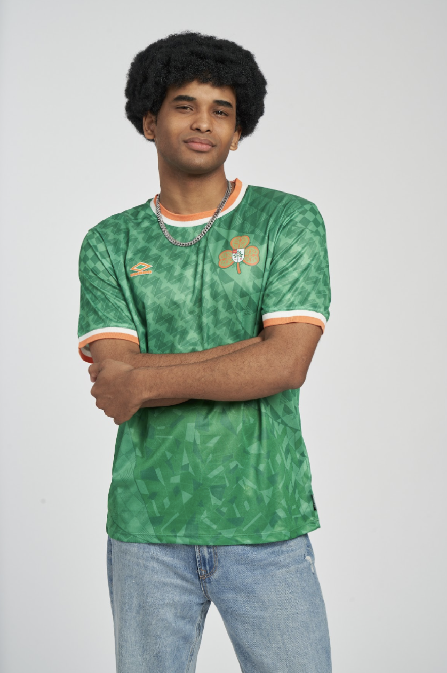 Camiseta Umbro Ireland Iconic Graphic Jersey Kelly Verde