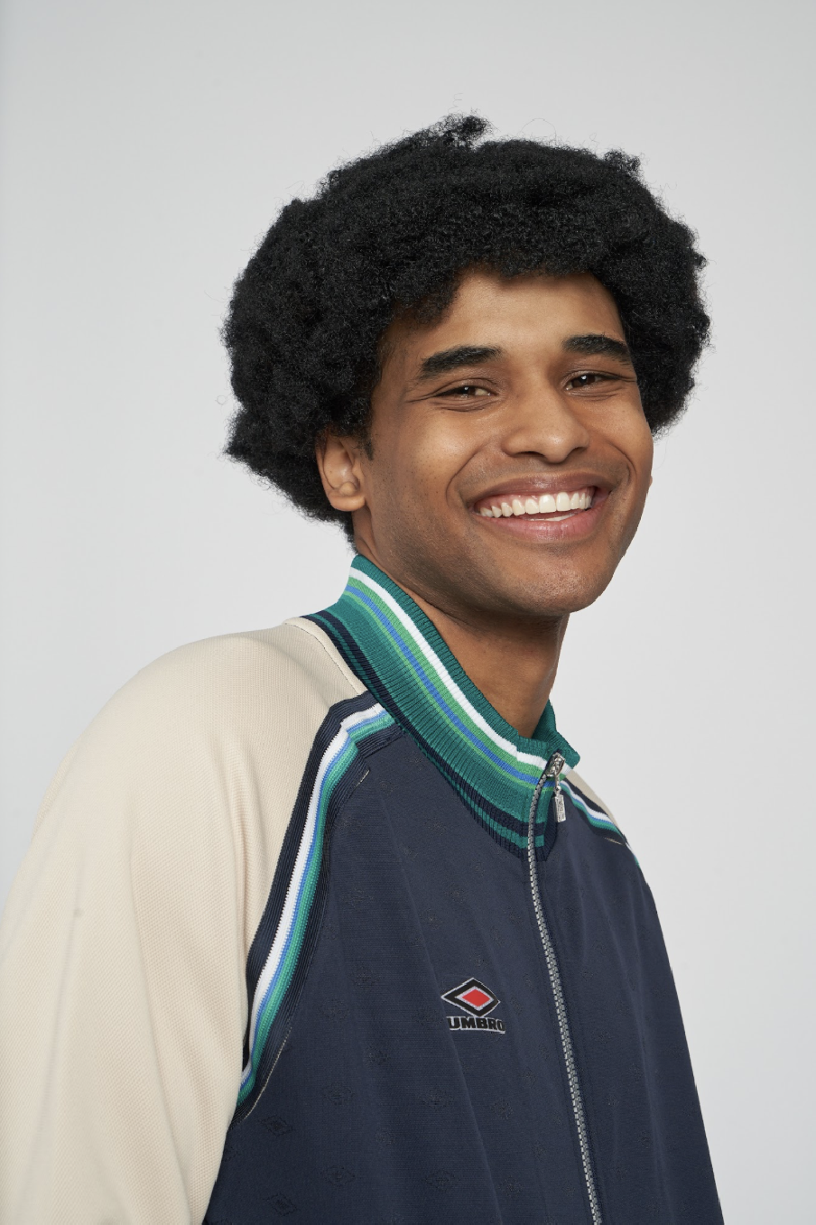 CHAQUETA UMBRO MONOGRAM ANTHEM JACKET DARK NAVY / FOG / PEPPERMINT GREEN