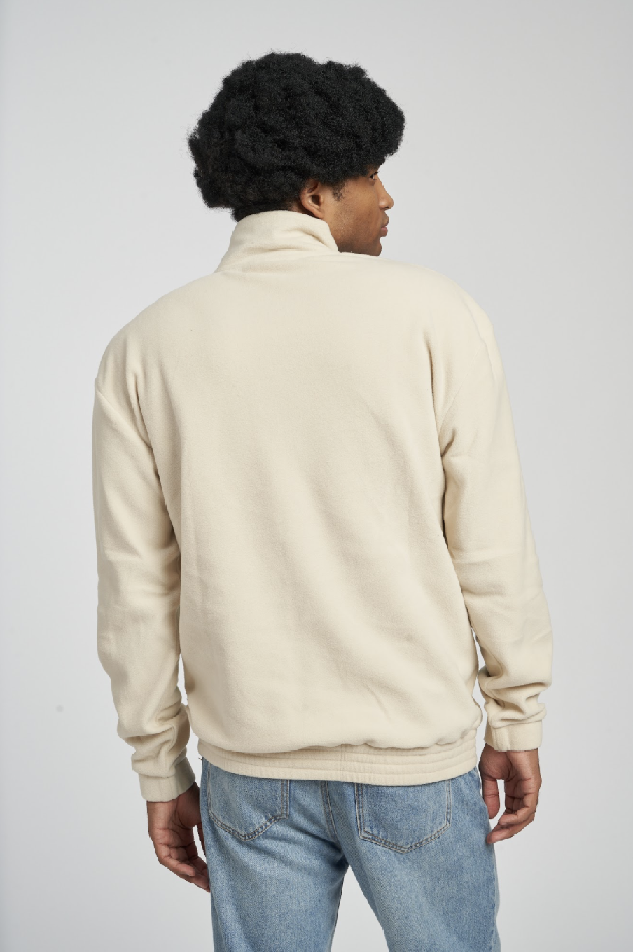 SUDADERA POLAR UMBRO PANELLED QUARTER ZIP FOG / PEPPERMINT GREEN / DARK NAVY