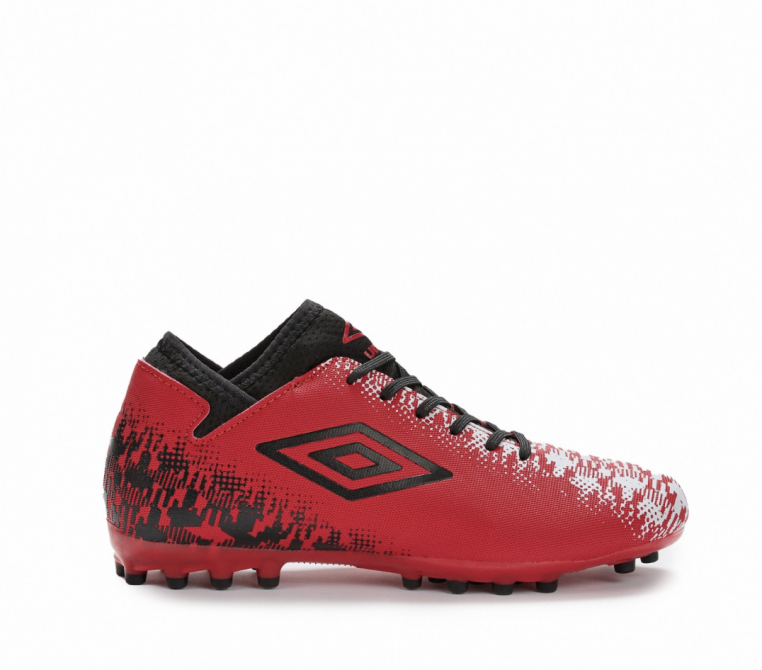 BOTA DE FÚTBOL UMBRO FORMATION AG - JUNIOR - RED / BLACK