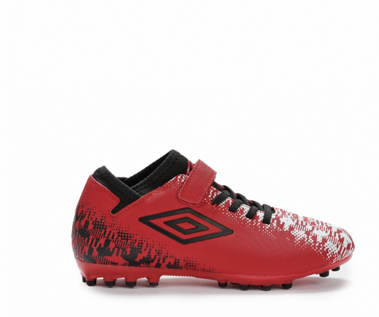 BOTA DE FÚTBOL UMBRO FORMATION AG - VE - JUNIOR - RED / BLACK