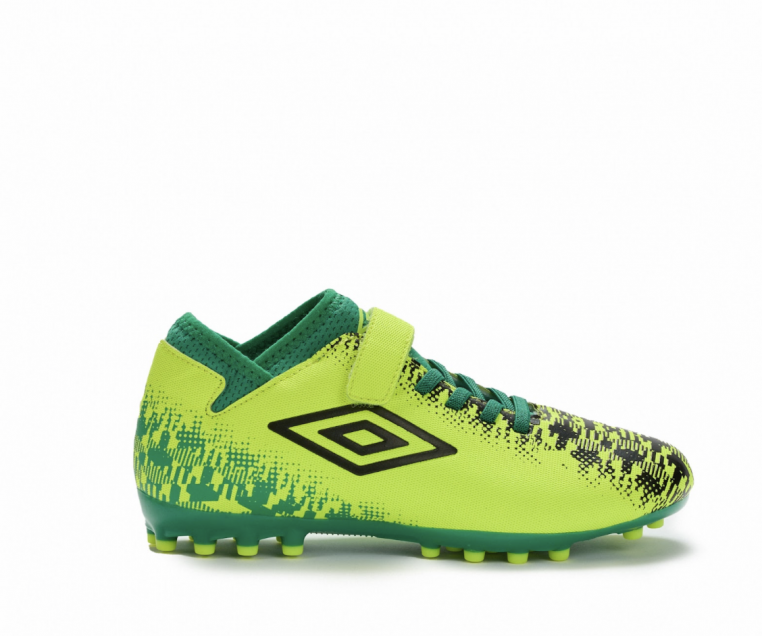 Bota de Fútbol Umbro Formation AG - Velcro - JNR - Yellow / Green