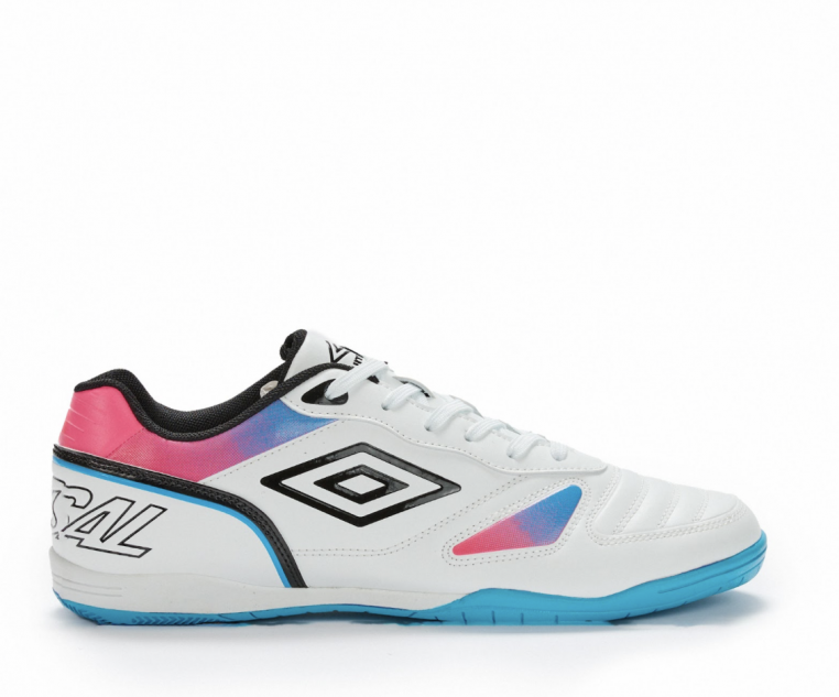 ZAPATILLA DE FÚTBOL SALA UMBRO SALA CTRL WHITE / BLACK / ATOMIC BLUE / PINK GLO