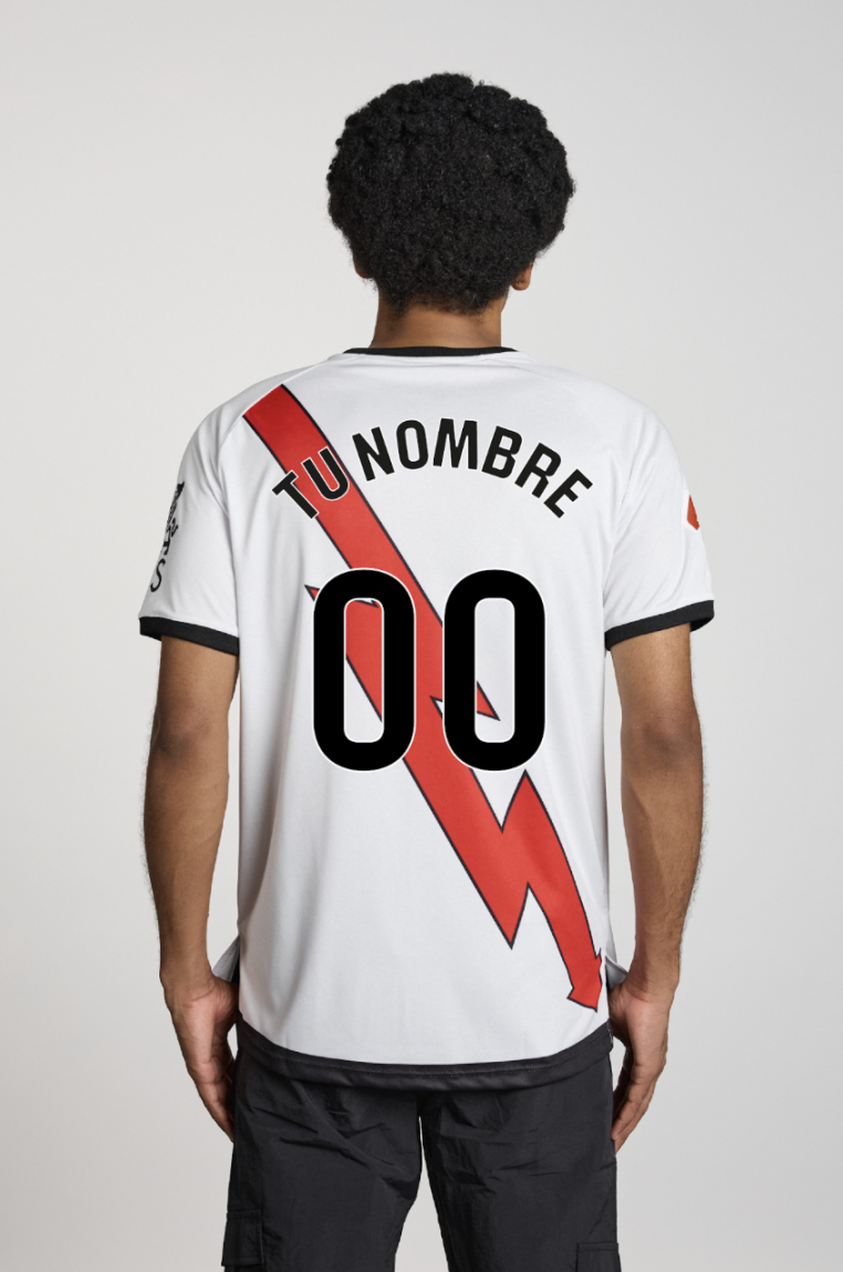 UMBRO RAYO VALLECANO HOME 24-25 JERSEY NOMBRE+DORSAL