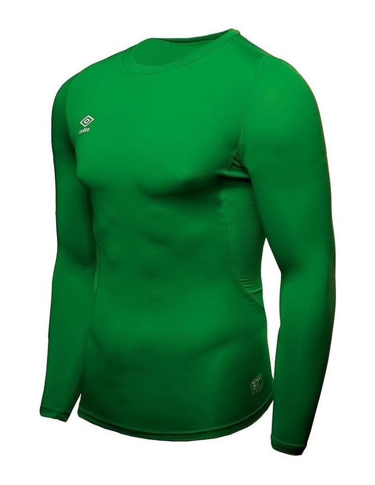 Camiseta Térmica Umbro Manga Larga Core Junior Verde oscuro