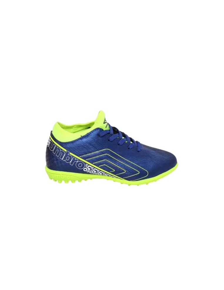 BOTA DE FÚTBOL UMBRO SPIRITO TF - JNR SODALITE BLUE / LIME PUNCH / WHITE