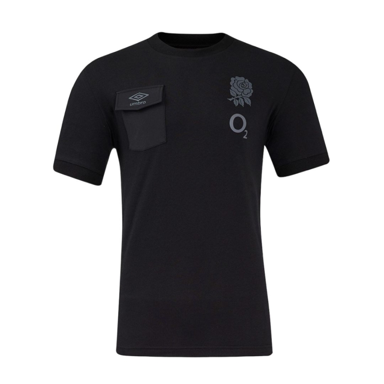 Camiseta Umbro England Rugby 24-25 Presentation Tee (O2) Black