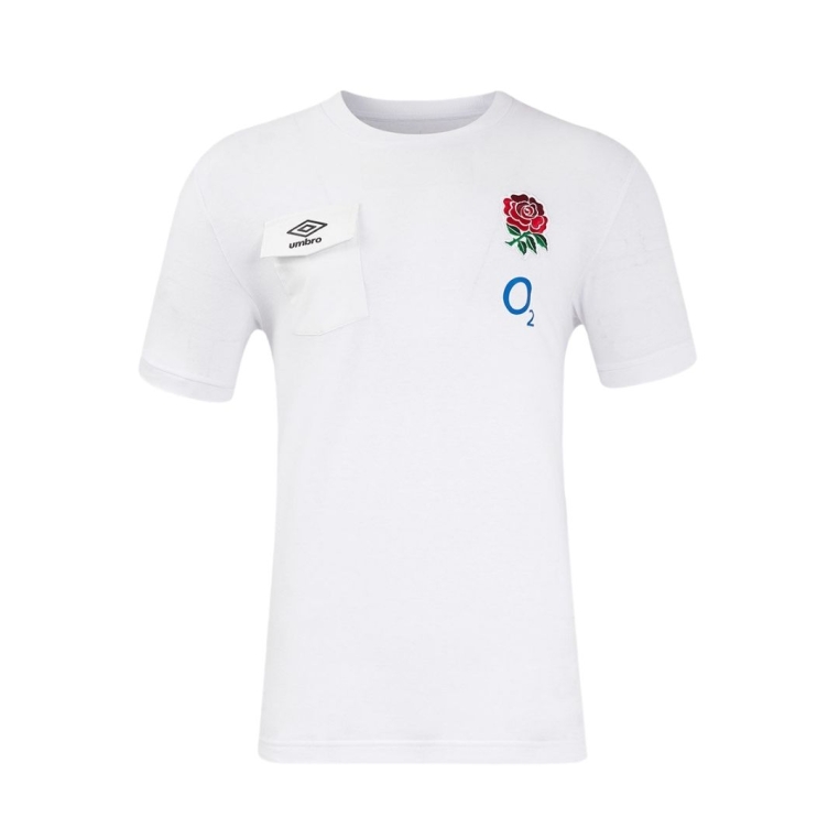 Camiseta Umbro England Rugby 24-25 Presentation Tee (O2) Brilliant White