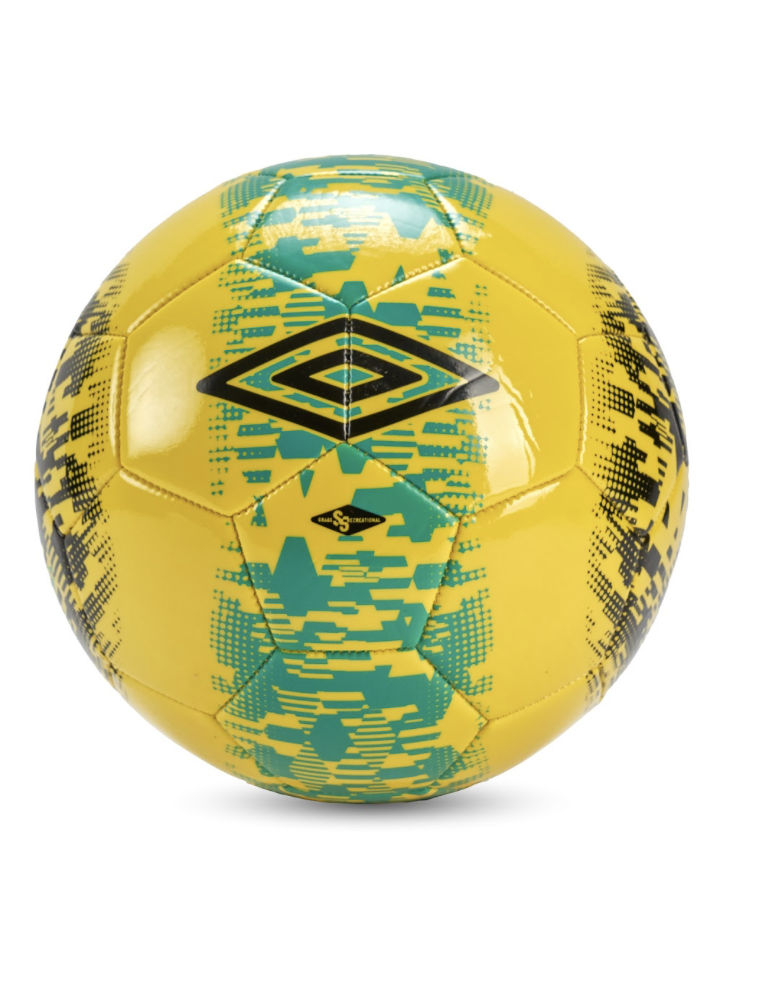 Balón de Fútbol Umbro Formation Recreational Safety Yellow / Black / Golf Green