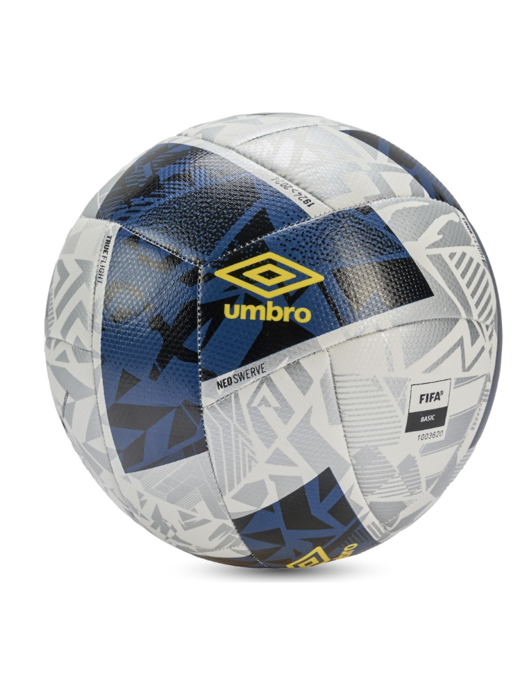 Balón de Fútbol Umbro Neo Swerve White / Blazing Yellow / Poseidon