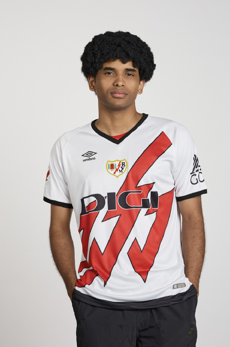 DORSAL "JAMES" UMBRO RAYO VALLECANO HOME 24-25 JERSEY