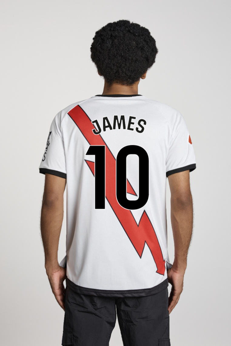 DORSAL "JAMES" UMBRO RAYO VALLECANO HOME 24-25 JERSEY