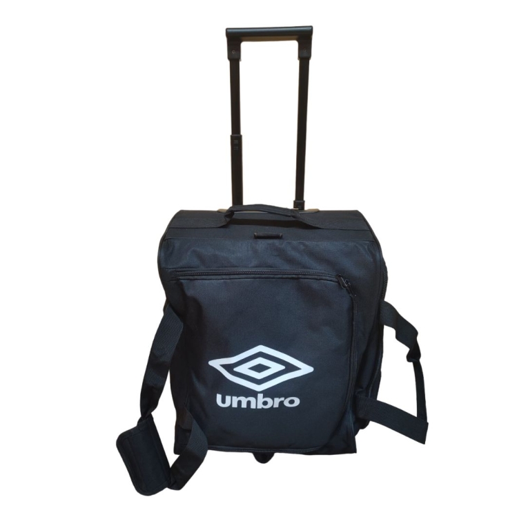 TROLLEY UMBRO WHEELED CABIN CASE 110CM HANDLE HEIGHT BLACK / WHITE