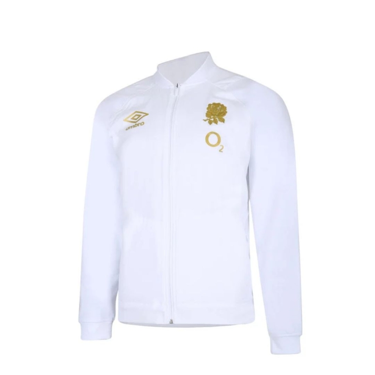 ENGLAND ANTHEM JACKET (O2) BRILLANTES WEISS / FOGGY DEW / GOLD