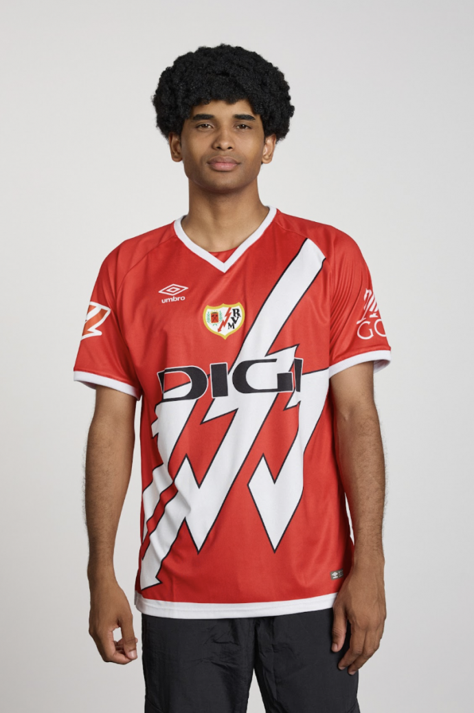 DORSAL "JAMES" UMBRO RAYO VALLECANO...
