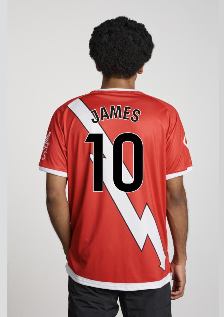 DORSAL "JAMES" UMBRO RAIG VALLECANO AWAY 24-25 JERSEY