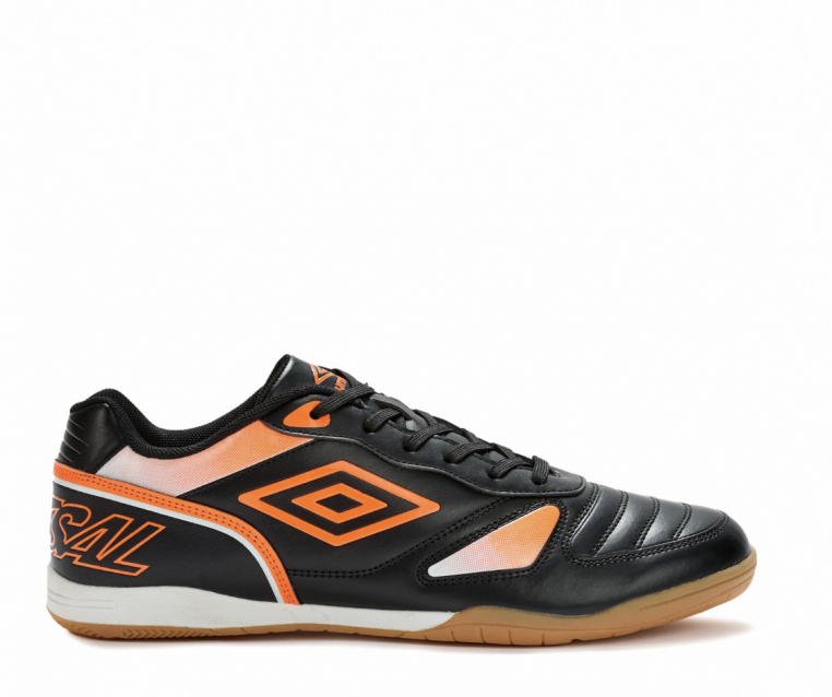 Chuteira de Futsal Umbro Sala CTRL Preta / Laranja Chocante / Branca