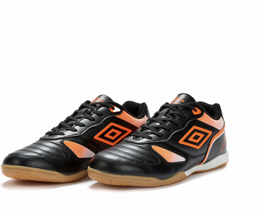 Chuteira de Futsal Umbro Sala CTRL Preta / Laranja Chocante / Branca