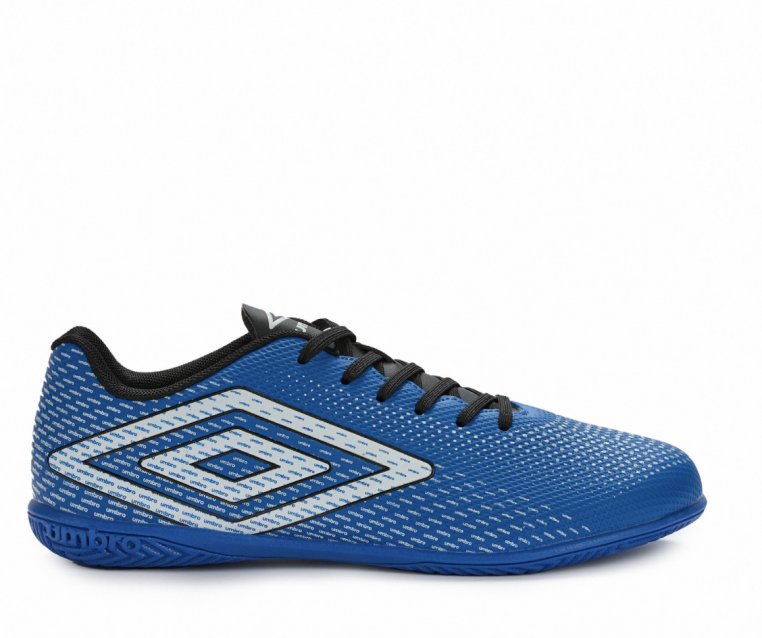 Chuteira de Futsal Umbro Aurora II IC - Júnior - Classic Blue / White / Black / Silver